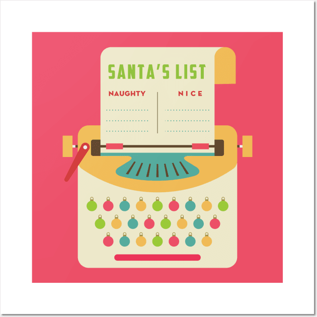 Santa's List Wall Art by RussellTateDotCom